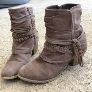 Brown booties